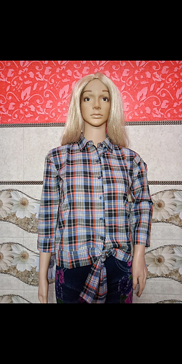 Checked shirt for girls.... uploaded by Rose fashion on 10/27/2020