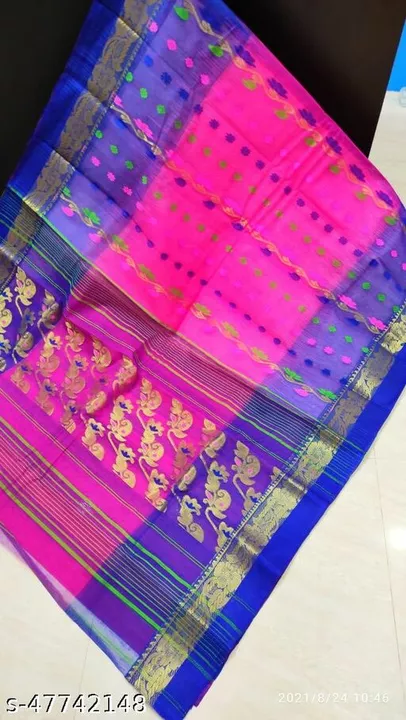 Women New design Tant Tussar Saree uploaded by Tulika store on 5/16/2022