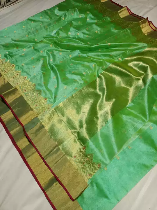 Chanderi silk cottan saree  uploaded by business on 5/16/2022