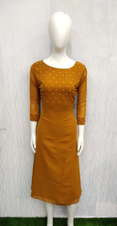 Georgette kurti uploaded by business on 5/16/2022