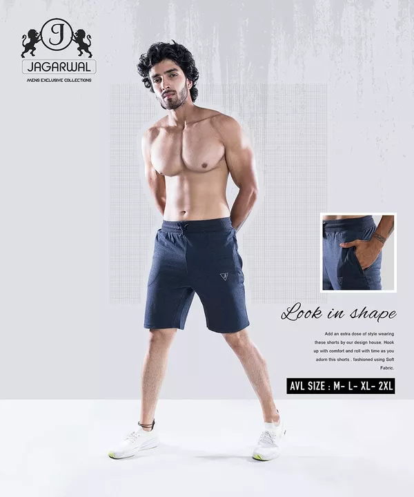 Product image with price: Rs. 195, ID: mens-hosiery-shorts-560be88c