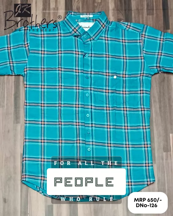 Men's cotton checks shirt uploaded by Jk Brothers Shirt Manufacturer  on 5/17/2022