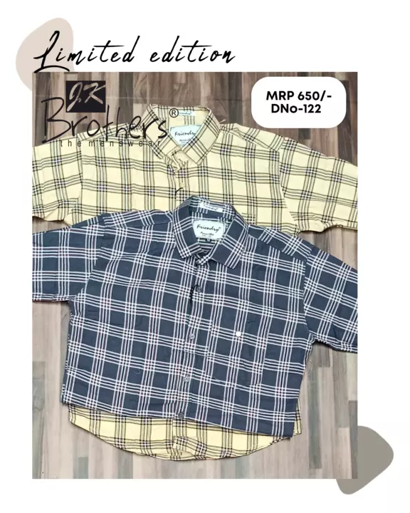Men's cotton checks shirt uploaded by Jk Brothers Shirt Manufacturer  on 5/17/2022