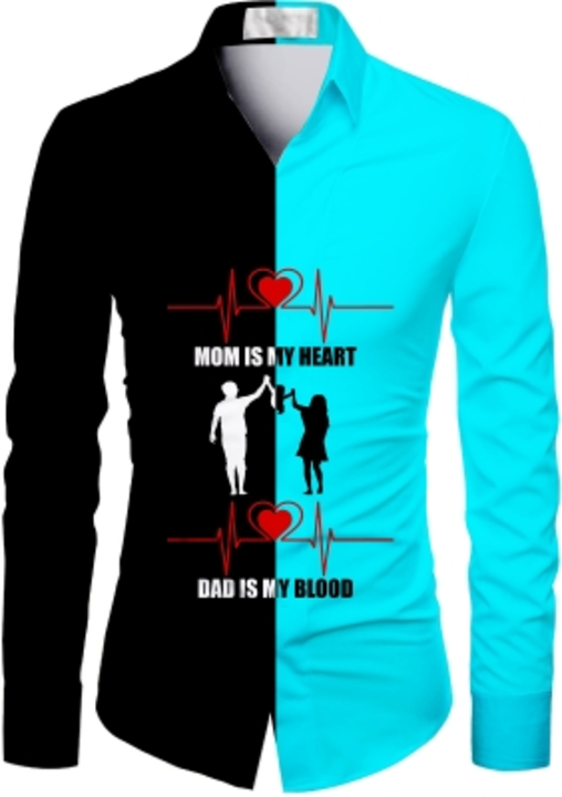 Mom dad heart shirt febric untiched uploaded by Kuber cloth store  on 5/17/2022