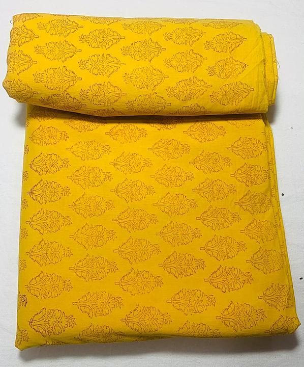 Hand block printed  cotton Running fabric uploaded by business on 10/27/2020
