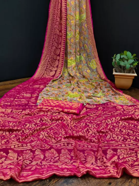 Khushi brasso sarees  uploaded by business on 5/17/2022