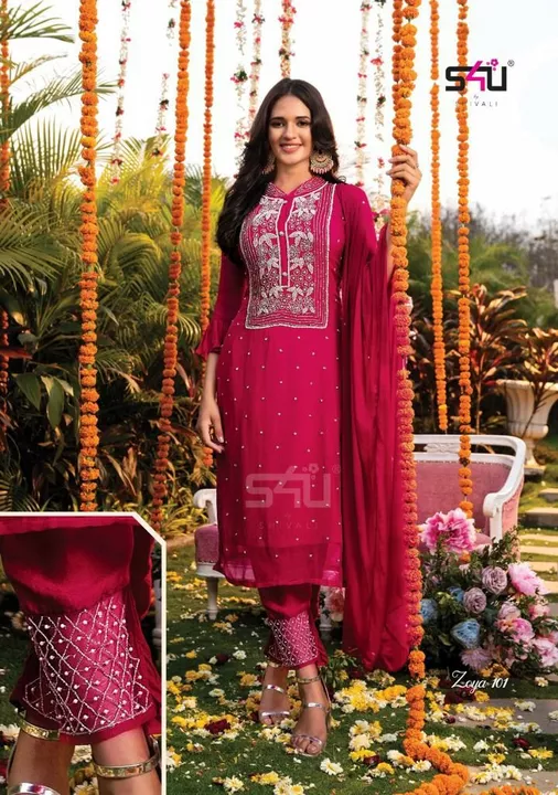 Post image I want 50 pieces of Dealers who deals in yamunanagar 
Requirements- kurties, kurties plazo , suits .