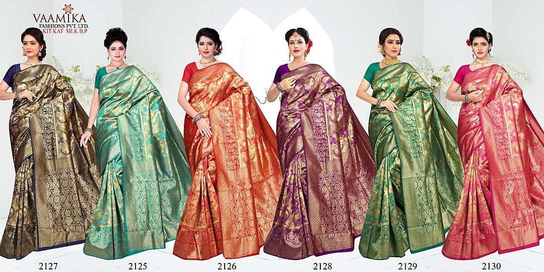 Vaamika fashion art silk with unstiched blouse saree uploaded by business on 10/27/2020