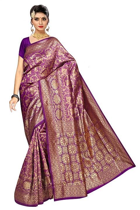 Vaamika fashion art silk with unstiched blouse saree uploaded by Vaamika fashions pvt ltd on 10/27/2020