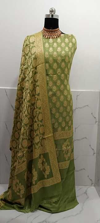 Sefon suit duppata and bottom uploaded by S.S.S.SILK SAREES PVT LTD on 10/27/2020