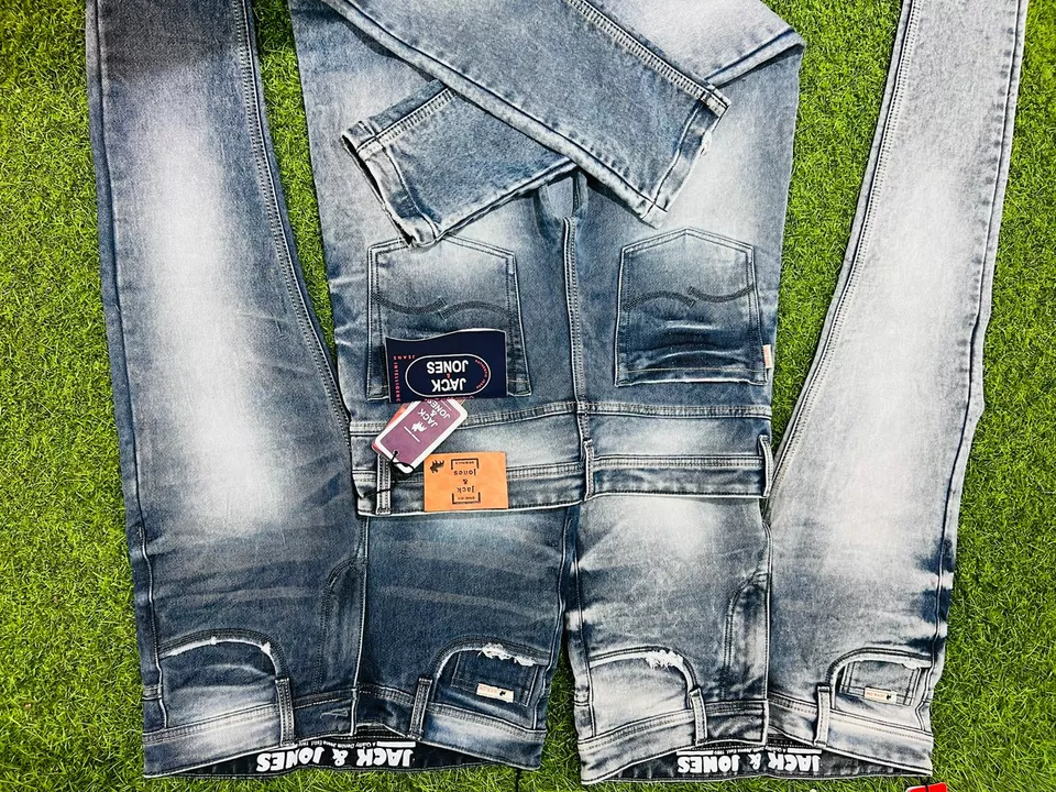 Post image Nrw articals jeans knitted cotton mix jeans...Fully size proper length proper pattern size available 28.30.30.32.34.3 design each 3colour Limited stock. Price 440 only for wholesale.