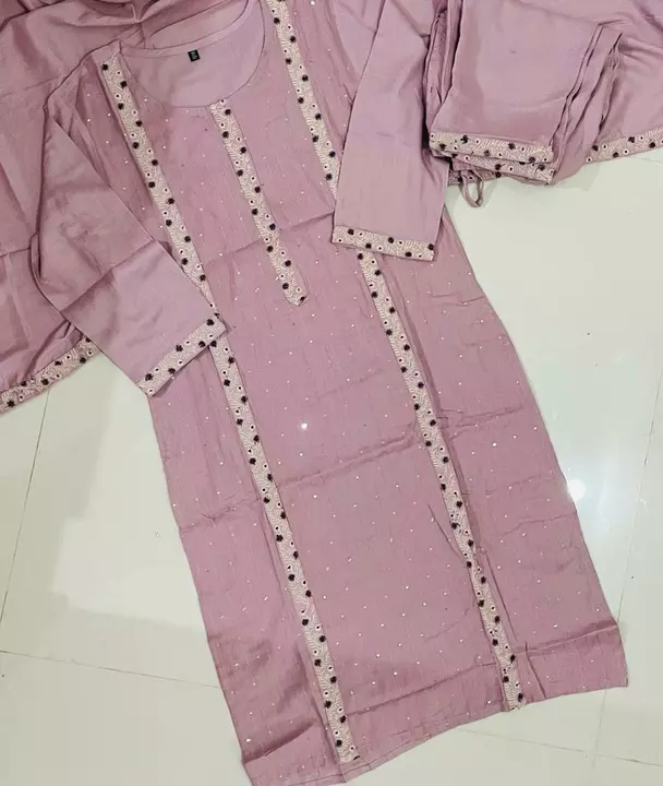 Kurthi pant and shawl uploaded by Jazi Insta Textile on 5/18/2022