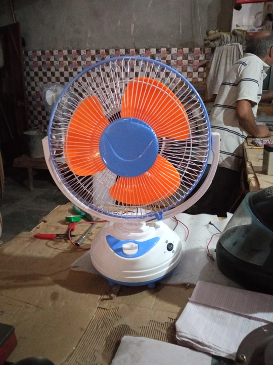 Rechargeable, Ac-Dc, solar Table fan  uploaded by Natural Energy Transmit India on 5/18/2022