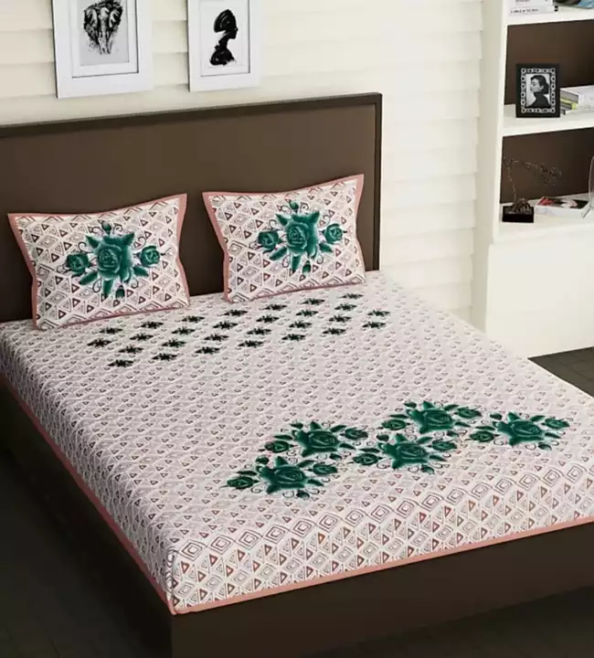 Cotton bedsheet  uploaded by BAGRU PRINT FASHION SAREES on 5/18/2022