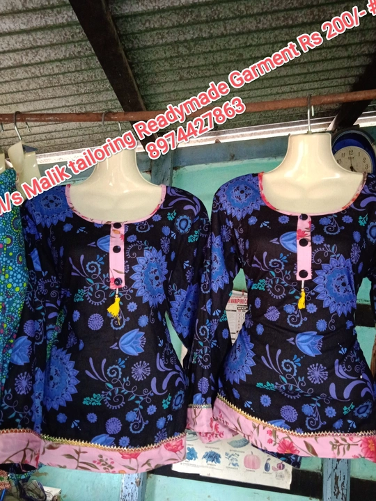 Cotton ladies full sleeve tops uploaded by M/S Malik Tailoring Readymade Garment on 5/18/2022