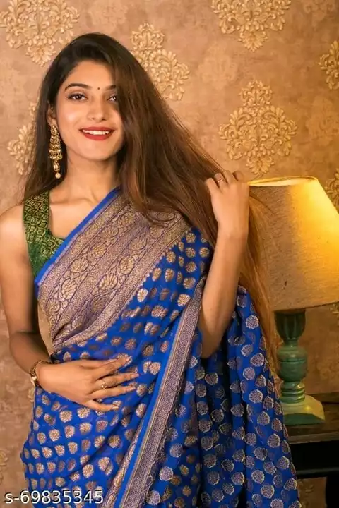Semi Georgette saree  uploaded by business on 5/18/2022