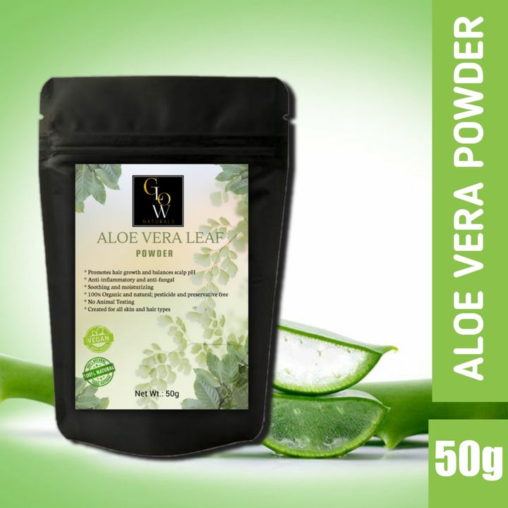 100% Organic Aloe vera Leaf Powder- face pack 50g uploaded by business on 5/18/2022