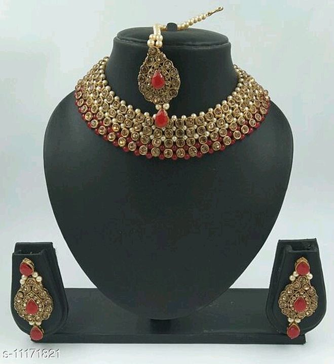 Catalog Name:*Feminine Beautiful Jewellery Sets*
Base Metal: Alloy
Plating: Gold Plated
Stone Type:  uploaded by business on 10/27/2020
