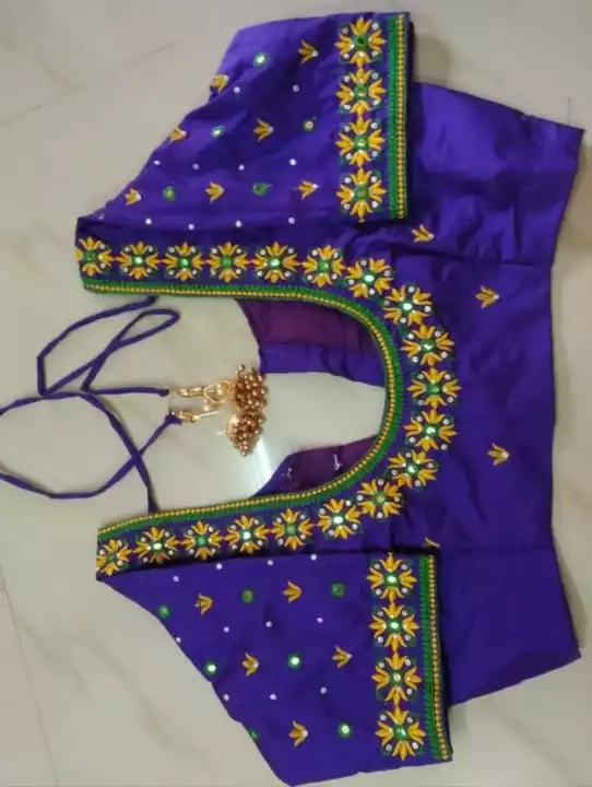 Embroidery blouse 450+$ uploaded by Priya's collection all garments on 5/18/2022