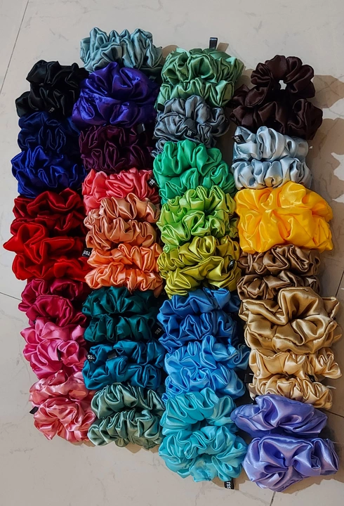 Post image Hi all we have really good offer for you all Buy in bulk 50+ Satin ScrunchiesAnd get then for just ₹10 each