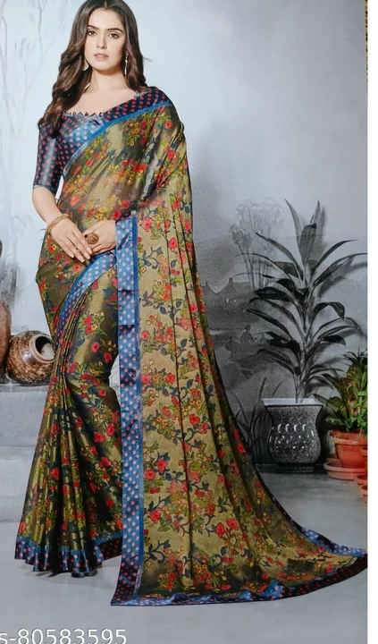 Post image Check out the brasso with satin border saree..very limited counts...