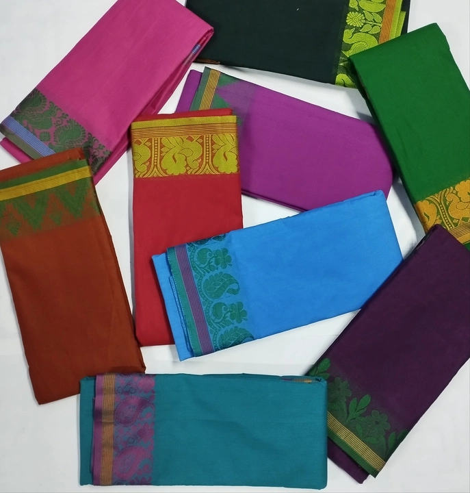 Cettinad semi cotton sarees uploaded by business on 5/19/2022