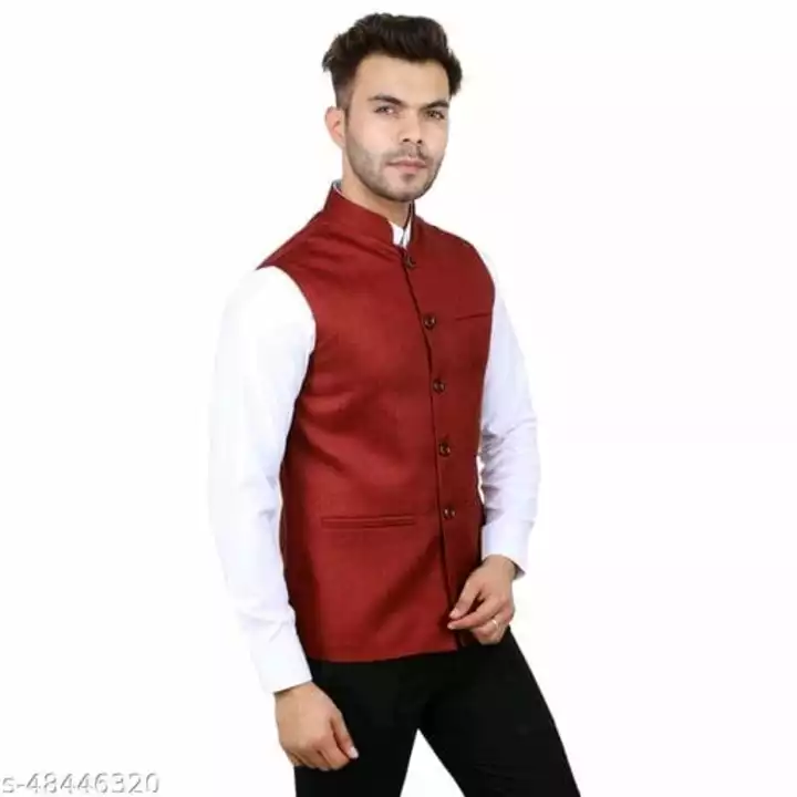 Vriaane khadi linen modi jacket uploaded by business on 5/19/2022