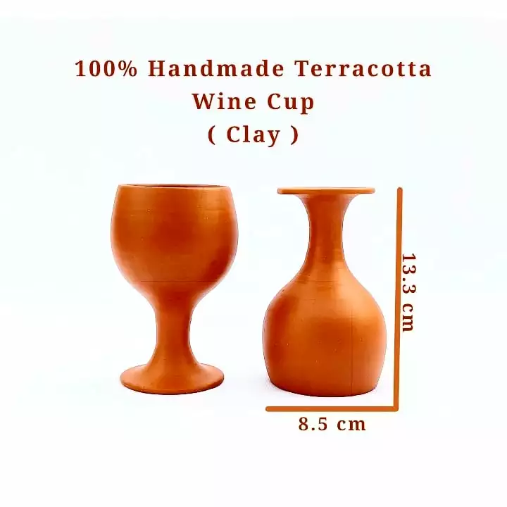 Terracotta wine glass...(pack of 2) uploaded by Familytraders on 5/19/2022