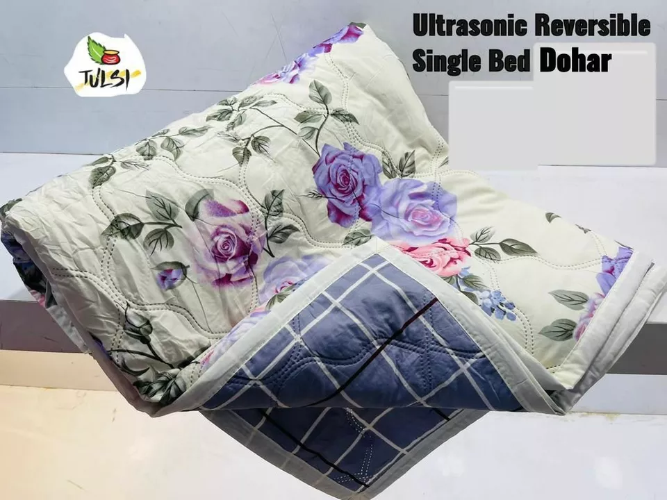 ULTRASONIC REVERSIBLE SINGLE BED DOHAR uploaded by Bedsheet wholeseller on 5/19/2022
