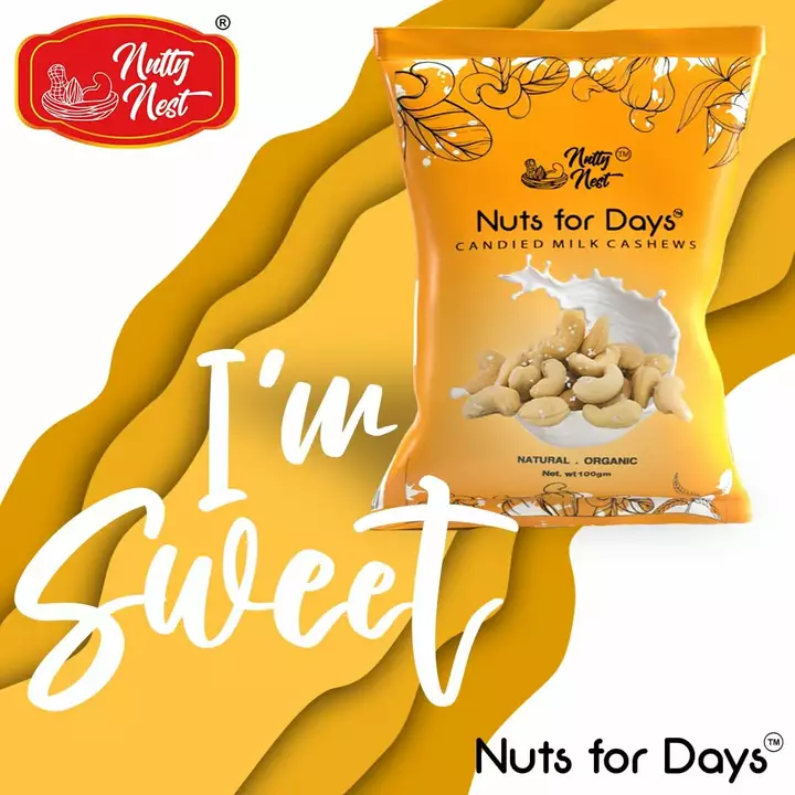 Post image Flavoured cashews15 gm (Chilli, mint, pepper, candi milk, salted and natural)Mrp :- 20/-Wholesale :- 16/-
100 gm (Chilli, mint, pepper, candi milk, salted and natural)Mrp :- 125Wholesale :- 105/-