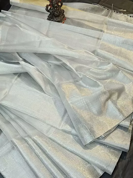 Tissue kanjivaram kanchi border sarees uploaded by business on 5/19/2022