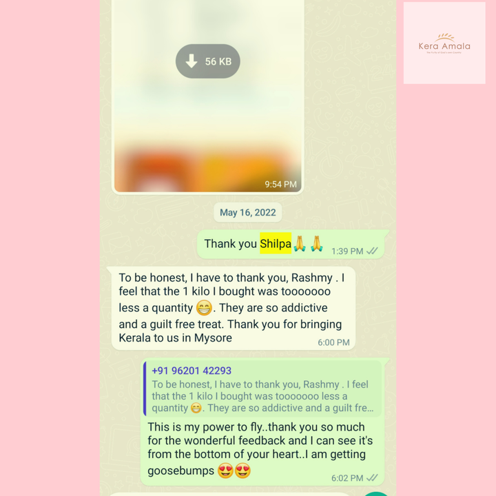 Post image Believe in your products, believe in your customers may be the basic rules of business.But when your customers belief bounce back with a happy satisfied feedback you start believing in the Universe🙏 That too if the feedback comes without asking😍. I would say this is the beauty of doing business 🥰Thank you Shilpa for making us more responsible and for the stellar feedback🤗.#keraamala #beautyofbusiness #happycustomer #happycustomersmakeushappy #happycustomerfeedback #HappyCustomerReview