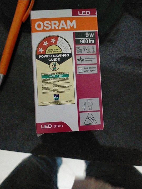 Osram led lamp.    1 year guarantee pise to pise uploaded by Shree Krishna electrical works on 10/27/2020