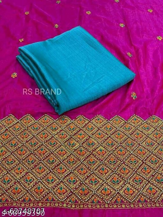 Handwork blouse concept fancy fabric  sarees uploaded by business on 5/20/2022