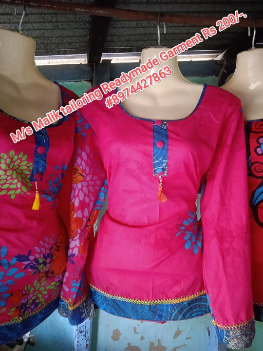 Cotton ladies full sleeve tops uploaded by M/S Malik Tailoring Readymade Garment on 5/20/2022