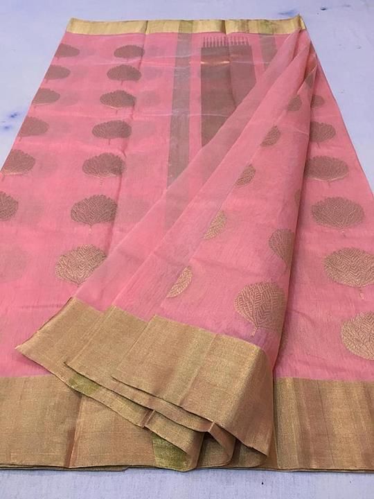 Post image Chanderi handloom masraes silk saree