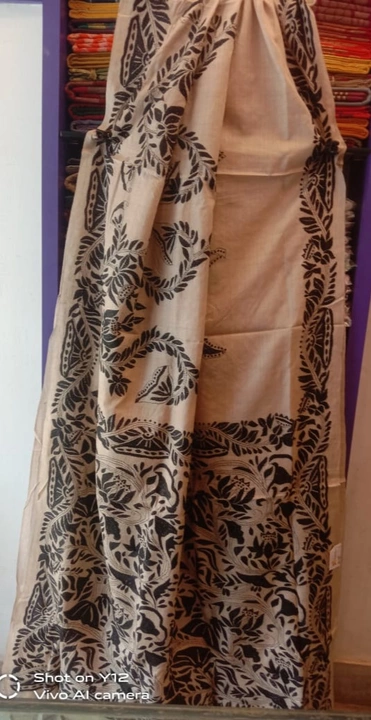 Kantha stitch saree  uploaded by Tanushree Boutique and collection on 5/20/2022