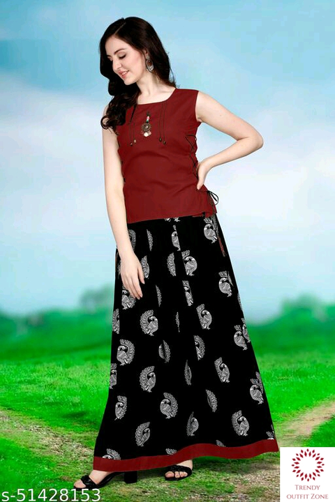 Traditional skirt and top for women uploaded by Trendy outfit zone on 5/20/2022