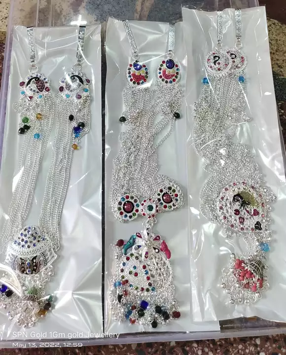 Silver jewellery  uploaded by Wholesale price jewellery and sarees Collection on 5/20/2022