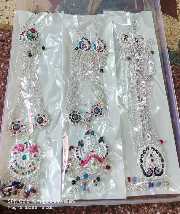 Silver jewellery  uploaded by Wholesale price jewellery and sarees Collection on 5/20/2022