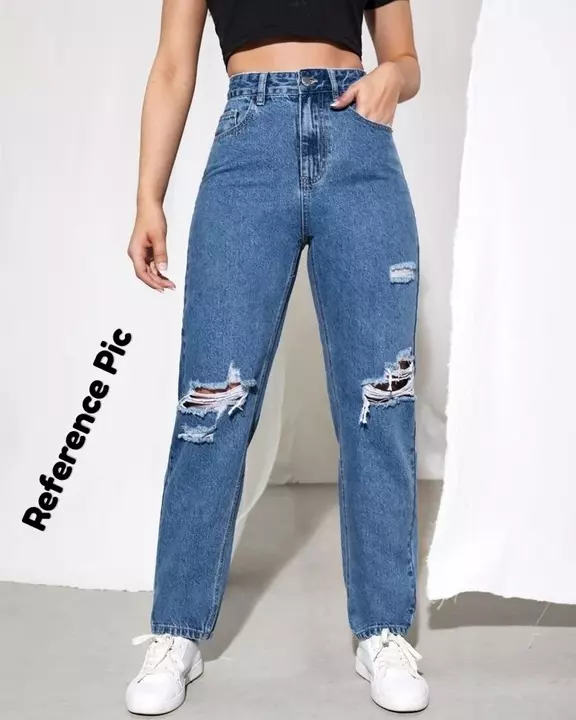 Women mom fit jeans uploaded by business on 5/20/2022