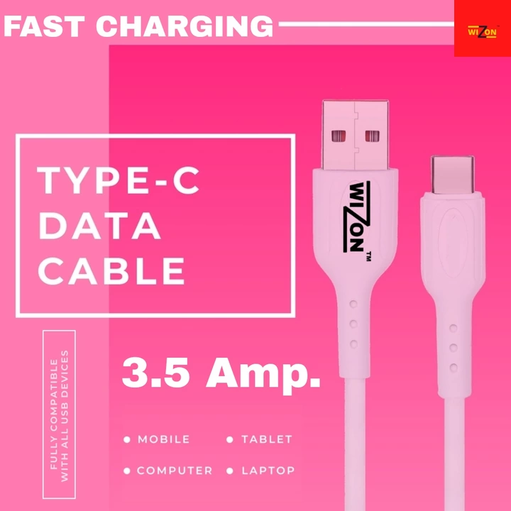 (Minimum quantity 30 piece) 3.5 amp. Type C Data Cable uploaded by business on 5/21/2022