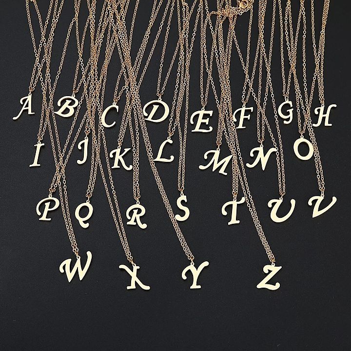 Personalized Latter Necklace. uploaded by business on 10/28/2020