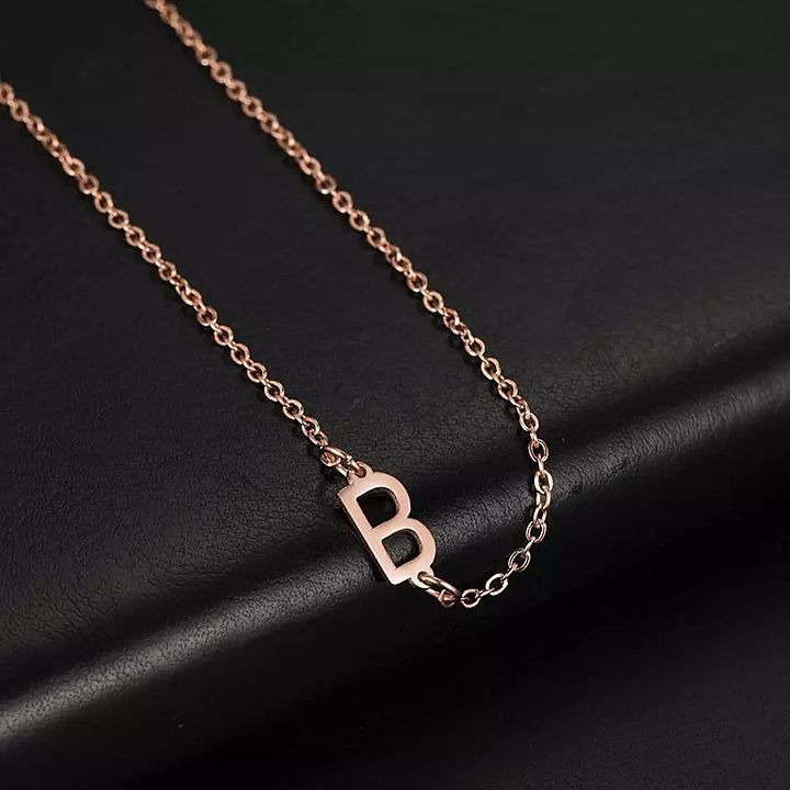 Personalized latter Necklace. uploaded by business on 10/28/2020