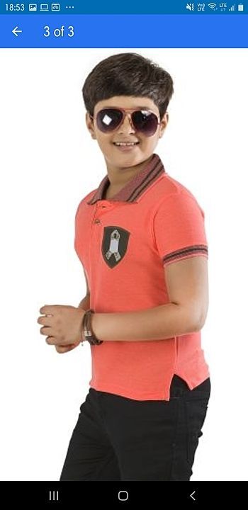 Boys Collar T Shirt uploaded by Big Client on 6/17/2020