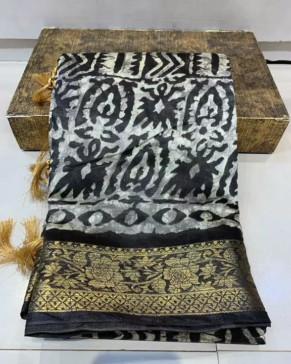 Post image Batik print saree  price  1500/-