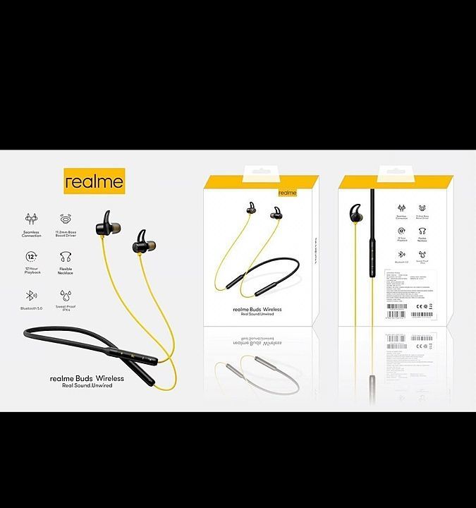 Realme buds neckband wireless bluetooth earphone uploaded by business on 10/28/2020