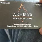 Business logo of Abhisar mens clothing store