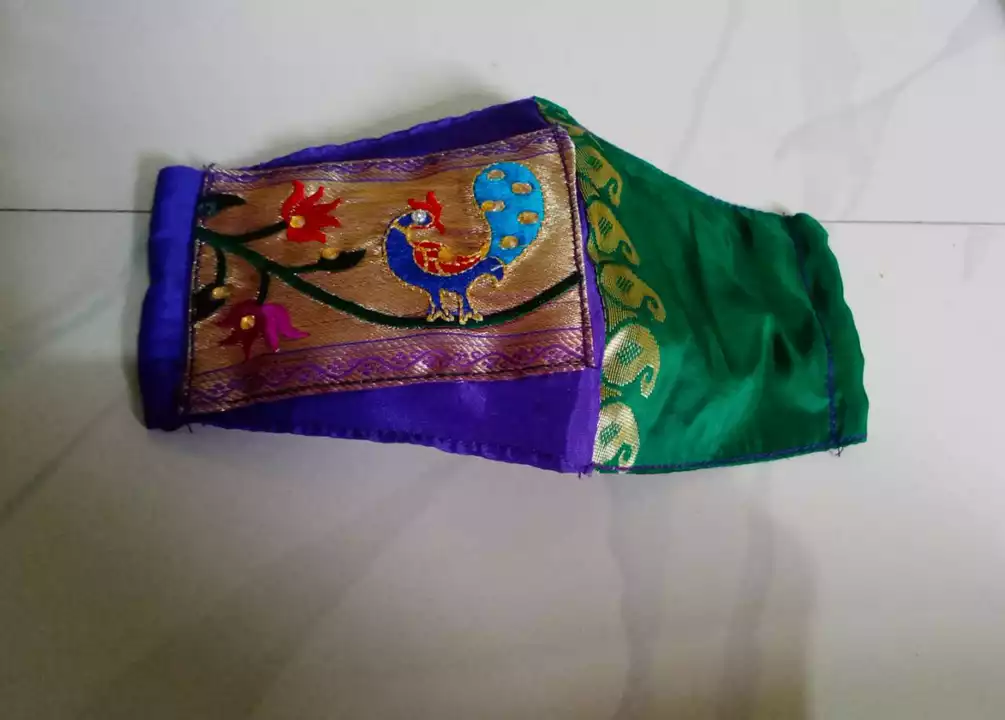 Original paithani mask uploaded by business on 5/21/2022