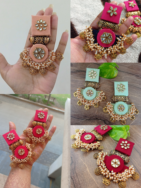 Post image We manufacture unique design jewellery with Fabric base of client's choice. Best customisation options with best kundan work along with moti and coin/ginni work.

Completely customizable to match with your outfits. We make sure that our executive connect well with you to understand your I depth requirement..
